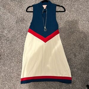 Show Me Your Mumu Zoe Zip Dress USA chevron Knit